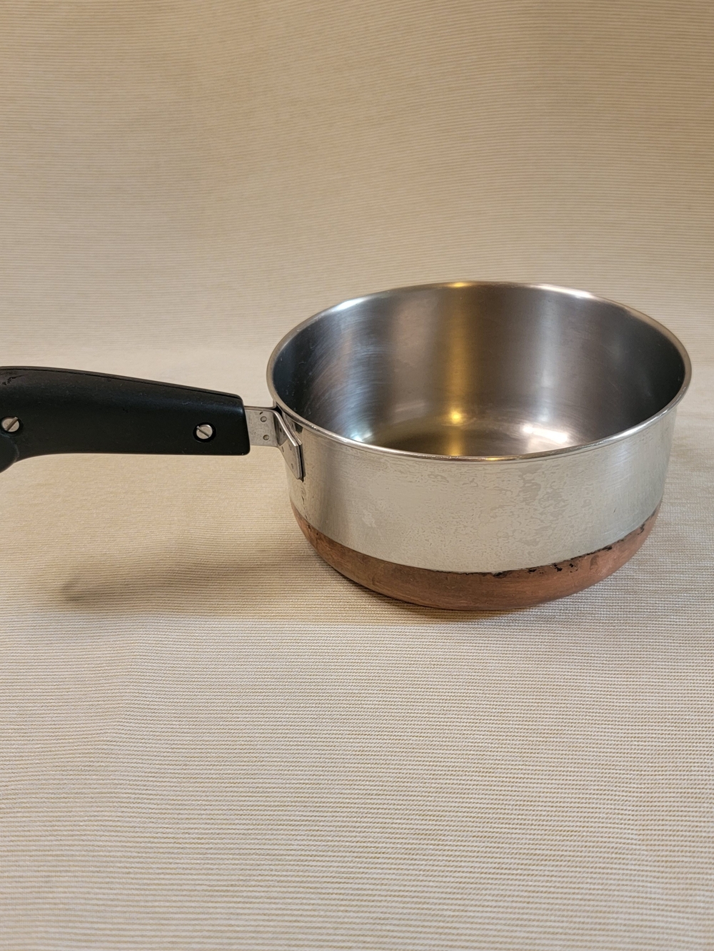 Vintage Revere Ware Copper-Bottom Saucepan (Pre-1968)